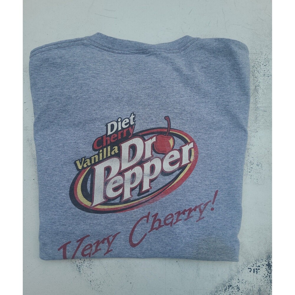 Vtg Dr Pepper Very Cherry Vanilla T-shirt workwear Advertising
